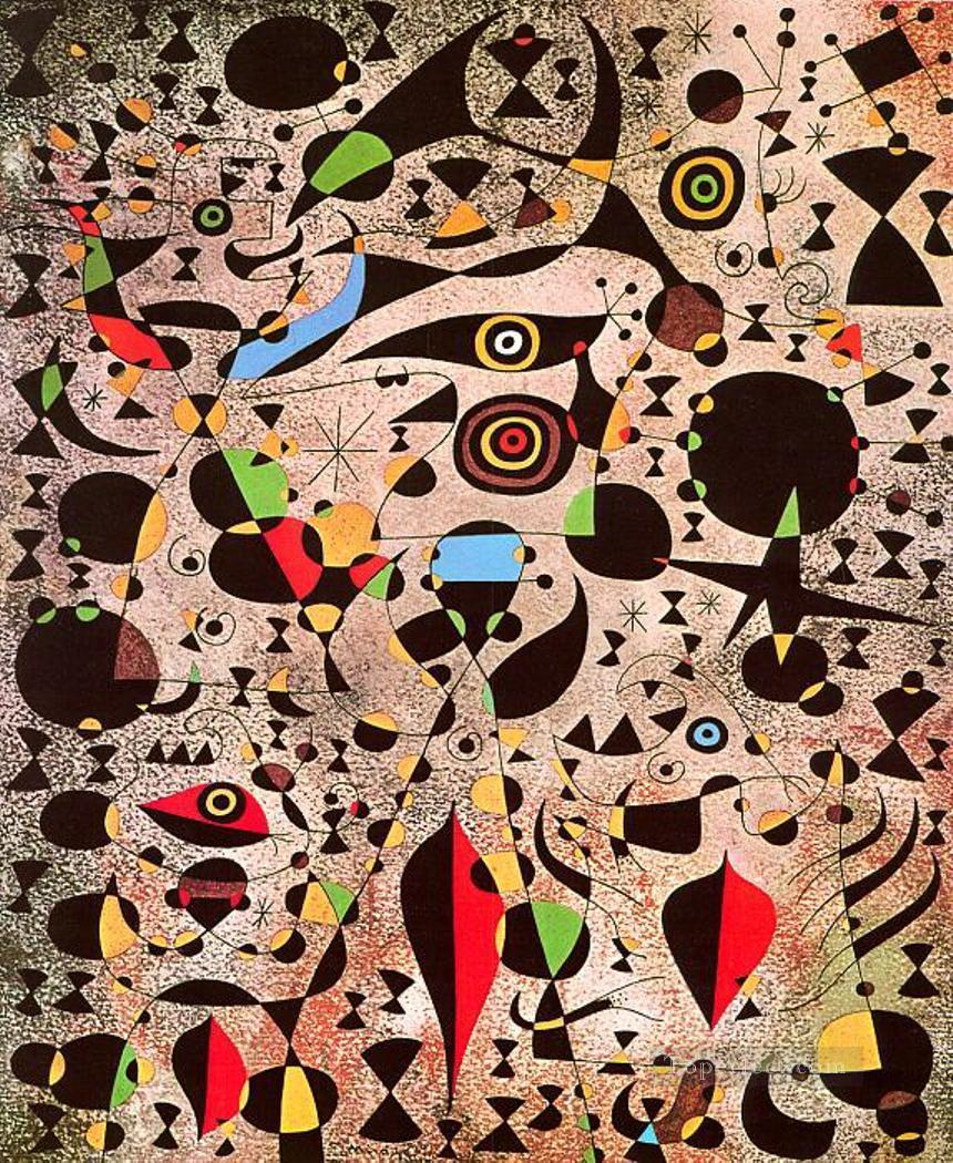 Woman Encircled by the Flight of a Bird Joan Miro Oil Paintings